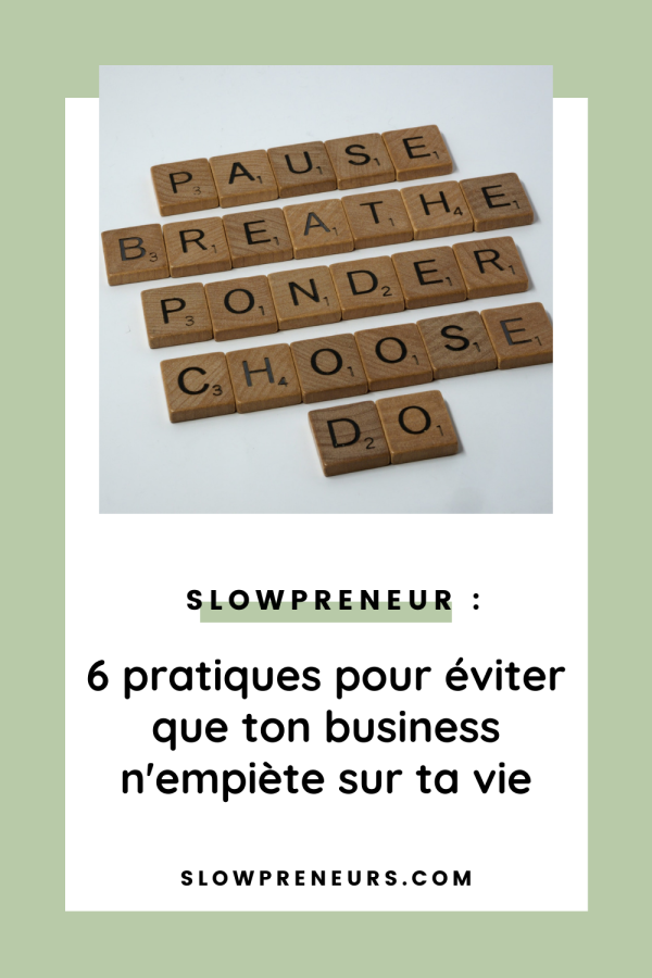 slowprenariat et gestion de temps